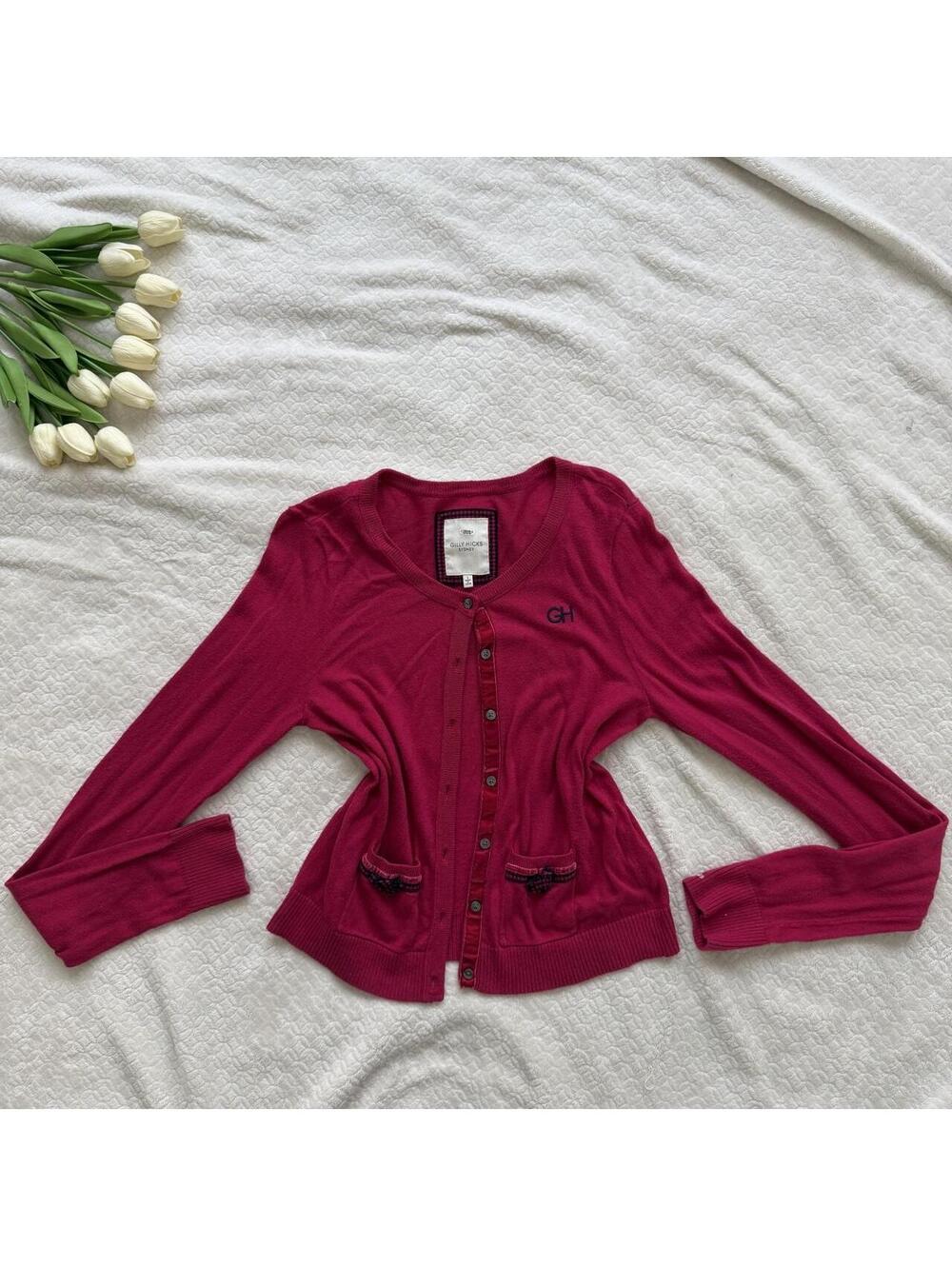 Gilly Hicks y2k cotton cardigan